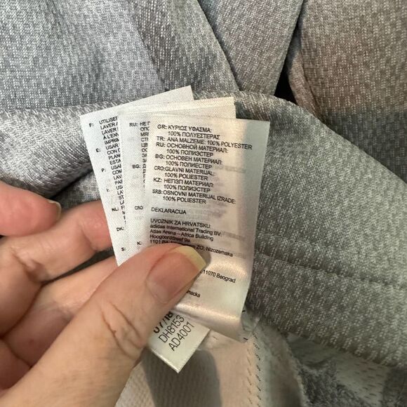Adidas Gray Hoodie Size Large - Picture 10 of 11